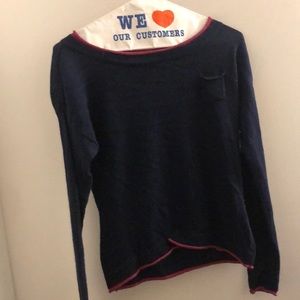 navy sweater